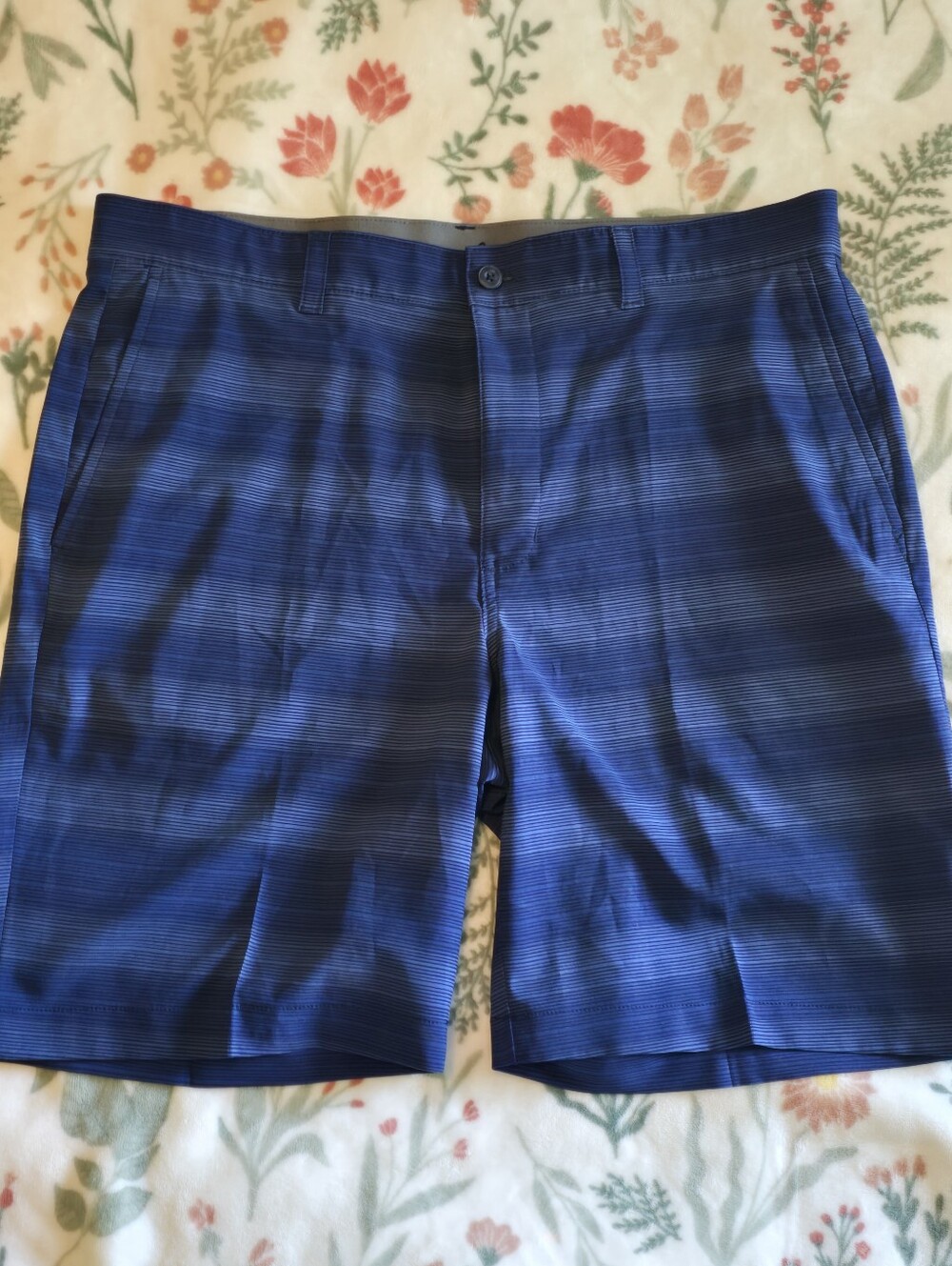 Ben Hogan Performance golf shorts Mens striped moisture wocking UPF +50